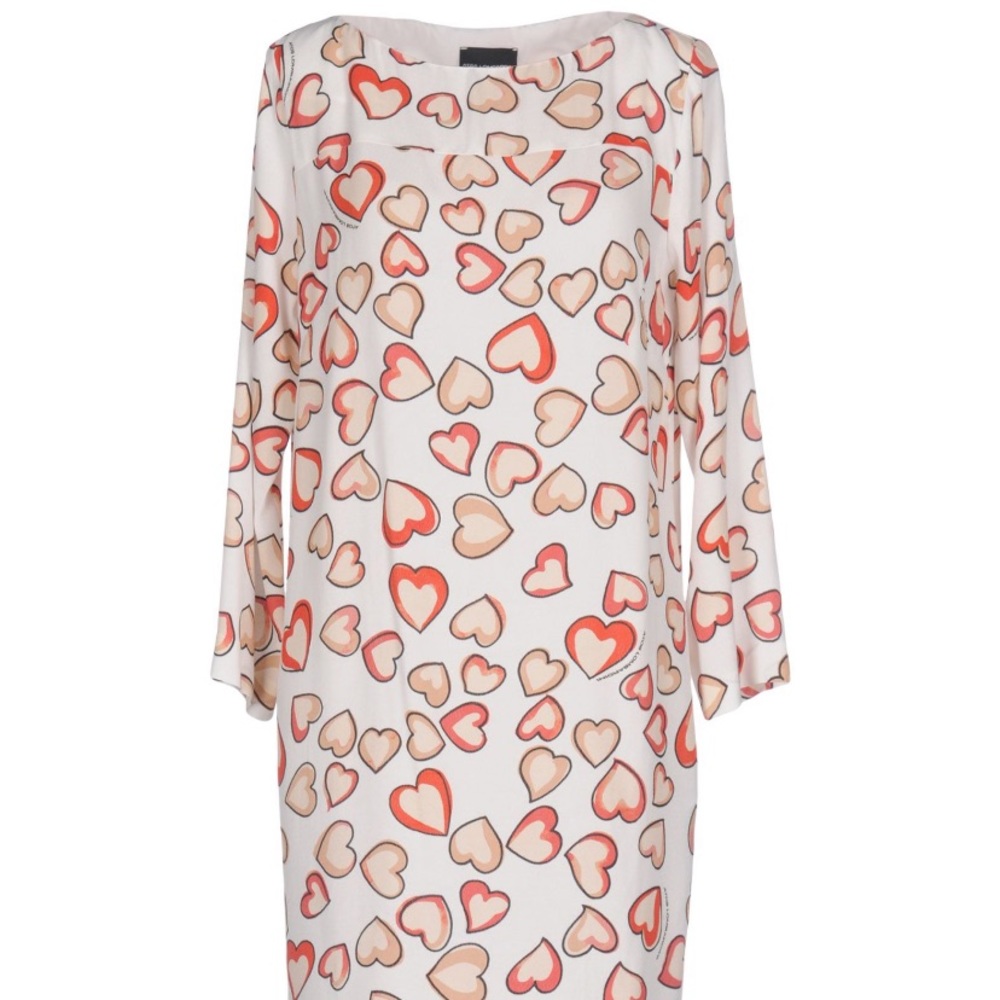 NWT ATOS LOMBARDINI HEART PRINT DRESS